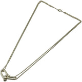 ティファニー TIFFANY＆CO ハードウェアダブルリンクネックレス シルバー Ag925 ジュエリー