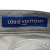 ルイ・ヴィトン LOUIS VUITTON ターコイズ装飾テーラードワークロングパンツ HRP88W ベージュ ウール レディース パンツ