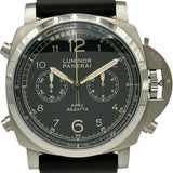 パネライ PANERAI ルミノールマリーナ 1950 PCYC レガッタ 3デイズ クロノ フライバッグ PAM00652 ブラック チタン 自動巻き メンズ 腕時計