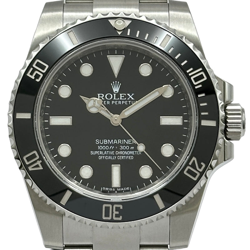 ロレックス ROLEX サブマリーナ ノンデイト 114060 ブラック ステンレススチール 自動巻き メンズ 腕時計 ロレックス ROLEX サブマリーナ ノンデイト 114060 ブラック