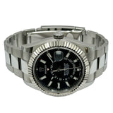 ロレックス ROLEX スカイドゥエラー 326934 ブラック ホワイトゴールド/ステンレススチール 自動巻き メンズ 腕時計