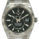 ロレックス ROLEX スカイドゥエラー 326934 ブラック ホワイトゴールド/ステンレススチール 自動巻き メンズ 腕時計