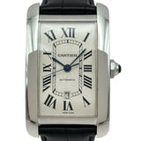 カルティエ Cartier タンク アメリカン XL W2609956 シルバー ホワイトゴールド 自動巻き メンズ 腕時計