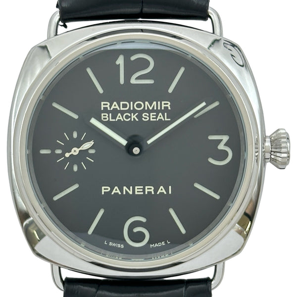パネライ PANERAI ラジオミール ブラックシール PAM00183 ブラック ステンレススチール 手巻き メンズ 腕時計 パネライ PANERAI ラジオミール ブラックシール PAM00183 ブラック