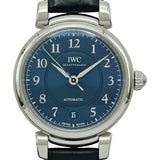 インターナショナルウォッチカンパニー IWC ダ・ヴィンチ・オートマティック 36 IW458312 ブルー ステンレススチール 自動巻き メンズ 腕時計