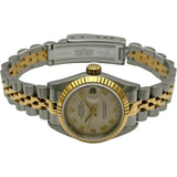 ロレックス ROLEX デイトジャスト ピラミッド 69173 シルバー ゴールド/ステンレススチール 自動巻き レディース 腕時計