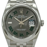 ロレックス ROLEX デイトジャスト36 126200 スレート ステンレススチール 自動巻き メンズ 腕時計