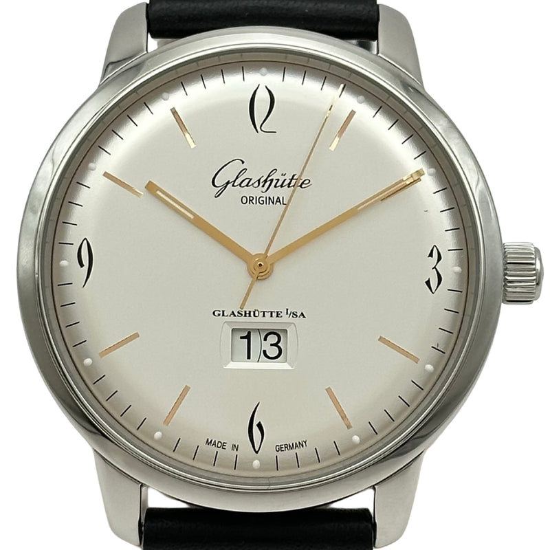 グラスヒュッテ・オリジナル GLASHUTTE ORIGINAL セネタ シックスティーズ パノラマデイト 2-39-47-01-02-04 シルバー ステンレススチール 自動巻き メンズ 腕時計 グラスヒュッテ・オリジナル GLASHUTTE ORIGINAL セネタ シックス