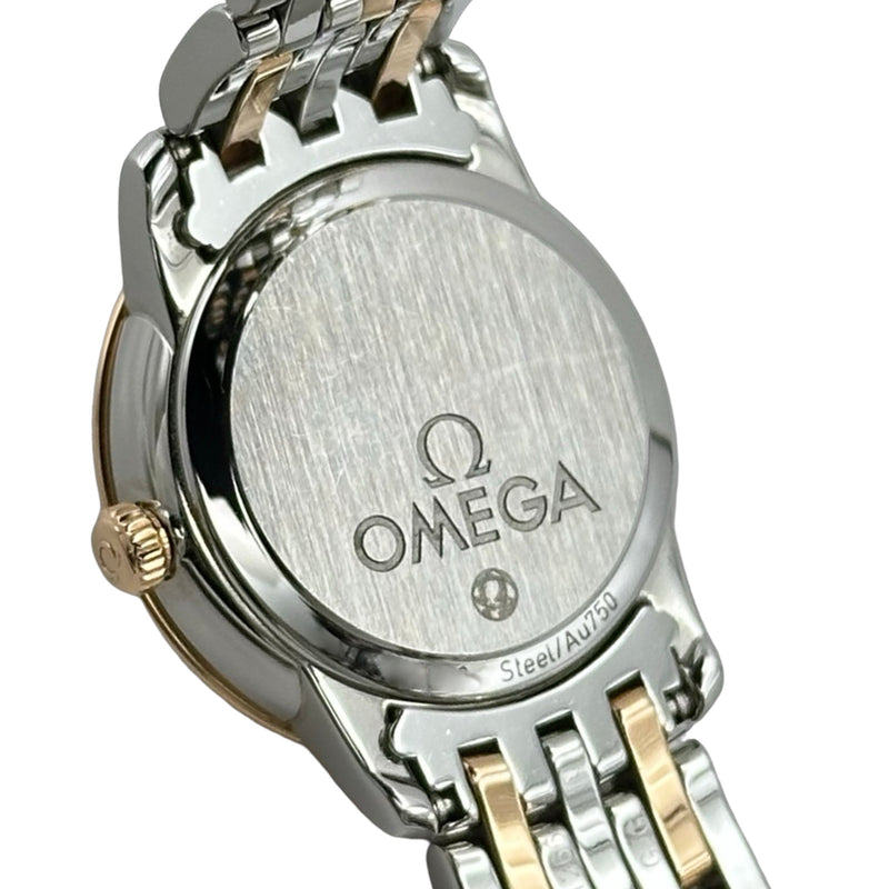 オメガ デ ヴィル クォーツ レディース腕時計 ゴールド シンプル オメガ OMEGA デビル ホワイトシェル ゴールド/ステンレススチール