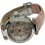 カルティエ Cartier パシャC メリディアン 2004年クリスマス限定モデル W3107099 ピンク ステンレススチール 自動巻き レディース 腕時計