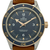 オメガ OMEGA シーマスター 300 マスター コーアクシャル クロノメーター 41mm 233.62.41.21.03.001 ブルー チタン/ピンクゴールド 自動巻き メンズ 腕時計