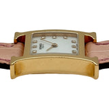 エルメス HERMES Hウォッチ HH1.170 ホワイトシェル ピンクゴールド クオーツ レディース 腕時計