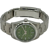 ロレックス ROLEX オイスターパーペチュアル 34 124200 ピスタチオグリーン ステンレススチール 自動巻き ユニセックス 腕時計