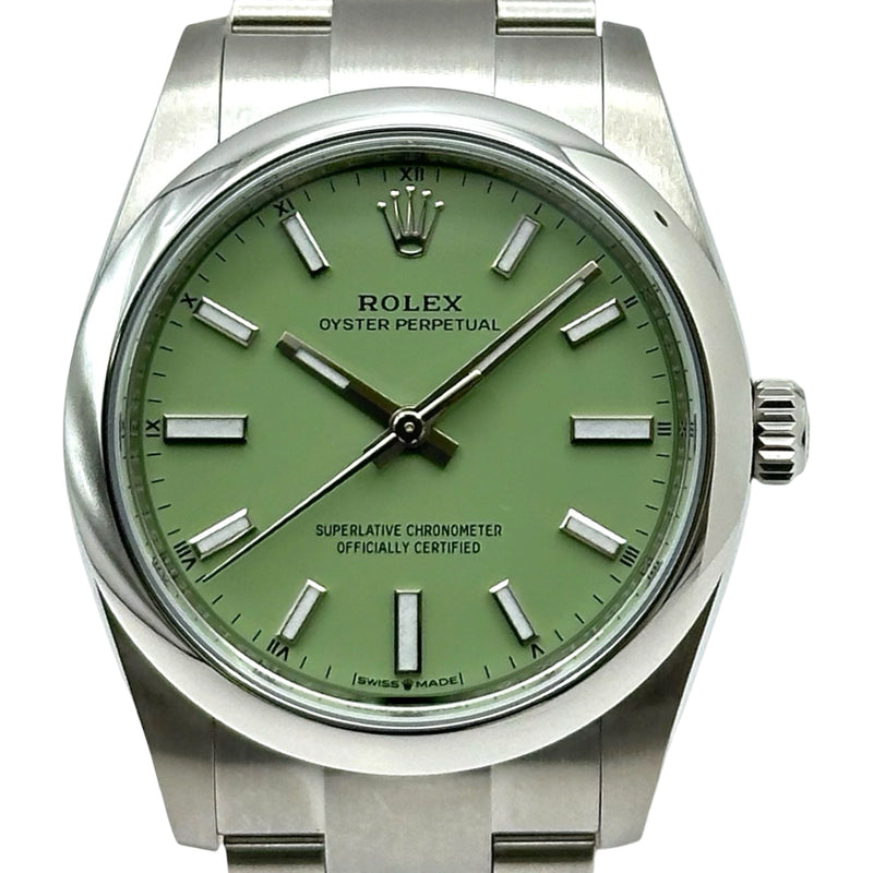 ロレックス ROLEX オイスターパーペチュアル 34 124200 ピスタチオ
