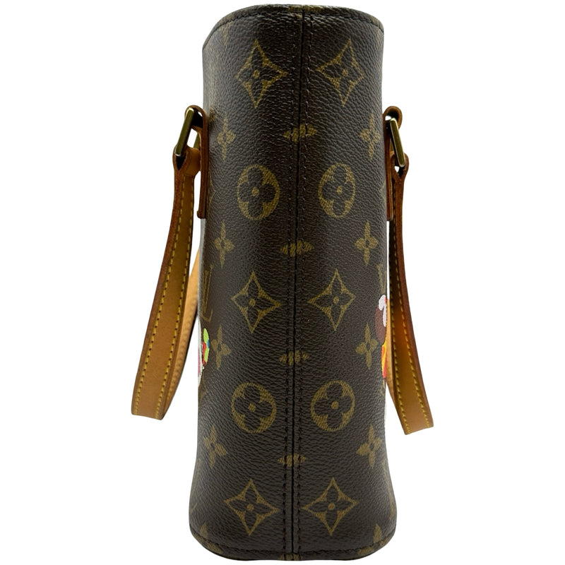 ルイ・ヴィトン LOUIS VUITTON ヴァヴァンPM 村上隆 M51173 ブラウン