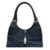 グッチ GUCCI ジャッキーハンドバッグ 002･1067 ネイビー シルバー金具 GGキャンバス レディース ハンドバッグ