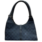 グッチ GUCCI ジャッキーハンドバッグ 002･1067 ネイビー シルバー金具 GGキャンバス レディース ハンドバッグ