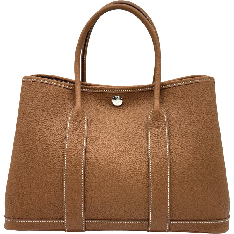HERMES エルメス ガーデンパーティ トートバッグ ブラウン エルメス HERMES ガーデンパーティTPM G刻印 ゴールド ネゴンダ