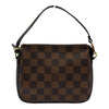 ルイ・ヴィトン LOUIS VUITTON トゥルース・メイクアップポーチ N51982 ブラウン ダミエ/レザー レディース ハンドバッグ