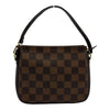 ルイ・ヴィトン LOUIS VUITTON トゥルース・メイクアップポーチ N51982 ブラウン ダミエ/レザー レディース ハンドバッグ