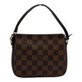 ルイ・ヴィトン LOUIS VUITTON トゥルース・メイクアップポーチ N51982 ブラウン ダミエ/レザー レディース ハンドバッグ