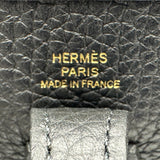 エルメス HERMES エヴリン TPM K刻 ブラック ゴールド金具 トリヨン レディース ショルダーバッグ