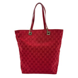 グッチ GUCCI GGキャンバストートバッグ 022.1098 レッド GGキャンバス/レザー レディース トートバッグ