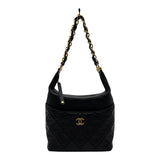 シャネル CHANEL ミニホーボーバッグ AS3292 ブラック ゴールド金具 レディース ショルダーバッグ