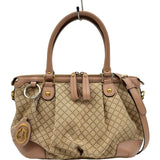 グッチ GUCCI ディアマンテ スーキー ハンドバッグ 247902 ピンクベージュ キャンバス レザー レディース トートバッグ