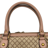グッチ GUCCI ディアマンテ スーキー ハンドバッグ 247902 ピンクベージュ キャンバス レザー レディース トートバッグ