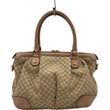 グッチ GUCCI ディアマンテ スーキー ハンドバッグ 247902 ピンクベージュ キャンバス レザー レディース トートバッグ