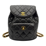 シャネル CHANEL マトラッセ チェーンリュック 3番台 ブラック ゴールド金具 ラムスキン レディース リュック・デイパック