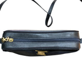 サルヴァトーレ・フェラガモ Salvatore Ferragamo ヴァラショルダーバッグ 214183 ネイビー ゴールド金具 レザー レディース ショルダーバッグ
