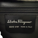 サルヴァトーレ・フェラガモ Salvatore Ferragamo ダブルガンチーニ2wayバッグ 210167 ブラック レザー レディース ハンドバッグ