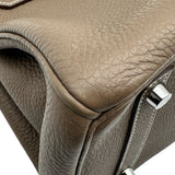 エルメス HERMES バーキン30 □O刻 エトゥープ シルバー金具 トゴ レディース ハンドバッグ