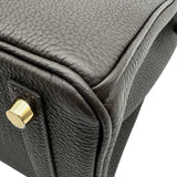 エルメス HERMES バーキン25 K刻印 ベブラン ゴールド金具 トゴ レディース ハンドバッグ