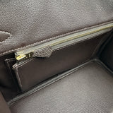 エルメス HERMES バーキン25 K刻印 ベブラン ゴールド金具 トゴ レディース ハンドバッグ