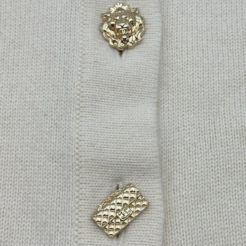 シャネル CHANEL アイコンボタンカシミヤニットカーディガン P73483
