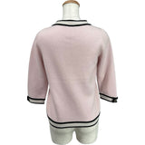 シャネル CHANEL ココマークボタンカシミヤニットカーディガン P37571 ピンク カシミヤ レディース カーディガン