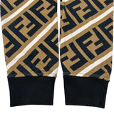 フェンディ FENDI FF総柄スウェットシャツ FY0944 ブラウン コットン メンズ スウェット