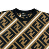 フェンディ FENDI FF総柄スウェットシャツ FY0944 ブラウン コットン メンズ スウェット