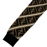 フェンディ FENDI FF総柄スウェットシャツ FY0944 ブラウン コットン メンズ スウェット