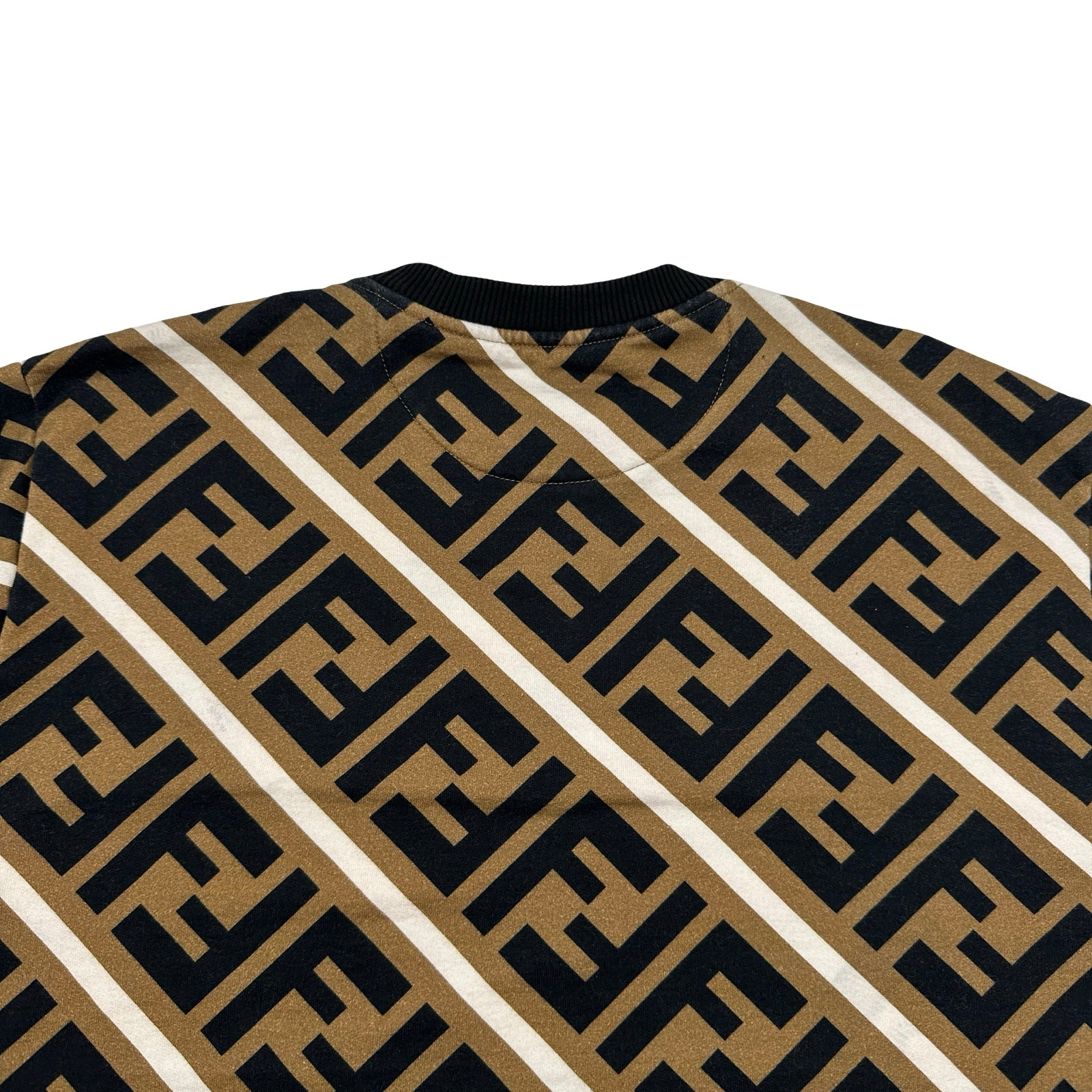 フェンディ FENDI FF総柄スウェットシャツ FY0944 ブラウン コットン