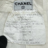 シャネル CHANEL クローバーボタンリネンワンピース 002438 ホワイト リネン レディース ワンピース