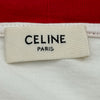 セリーヌ CELINE ロゴプリントクロップド半袖Tシャツ 2X09D671Q ホワイト コットン レディース 半袖Ｔシャツ