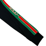 グッチ GUCCI サイドライン長袖ポロシャツ 545784 ブラック コットン メンズ ポロシャツ