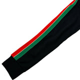 グッチ GUCCI サイドライン長袖ポロシャツ 545784 ブラック コットン メンズ ポロシャツ