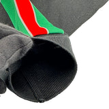 グッチ GUCCI サイドライン長袖ポロシャツ 545784 ブラック コットン メンズ ポロシャツ