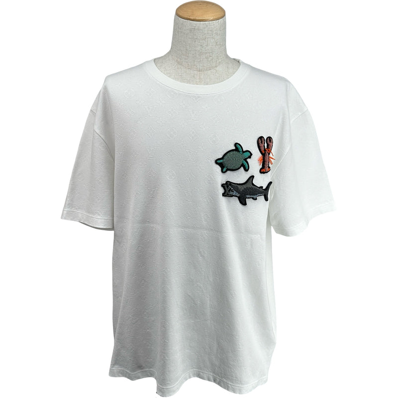 ルイ・ヴィトン LOUIS VUITTON ビーズアニマルモノグラム 半袖Tシャツ