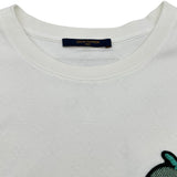 ルイ・ヴィトン LOUIS VUITTON ビーズアニマルモノグラム 半袖Tシャツ HLY03W ホワイト コットン メンズ 半袖Ｔシャツ
